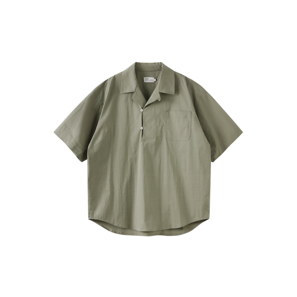 BUTTBILL 24SS Vintage half-open Japanese Shirt