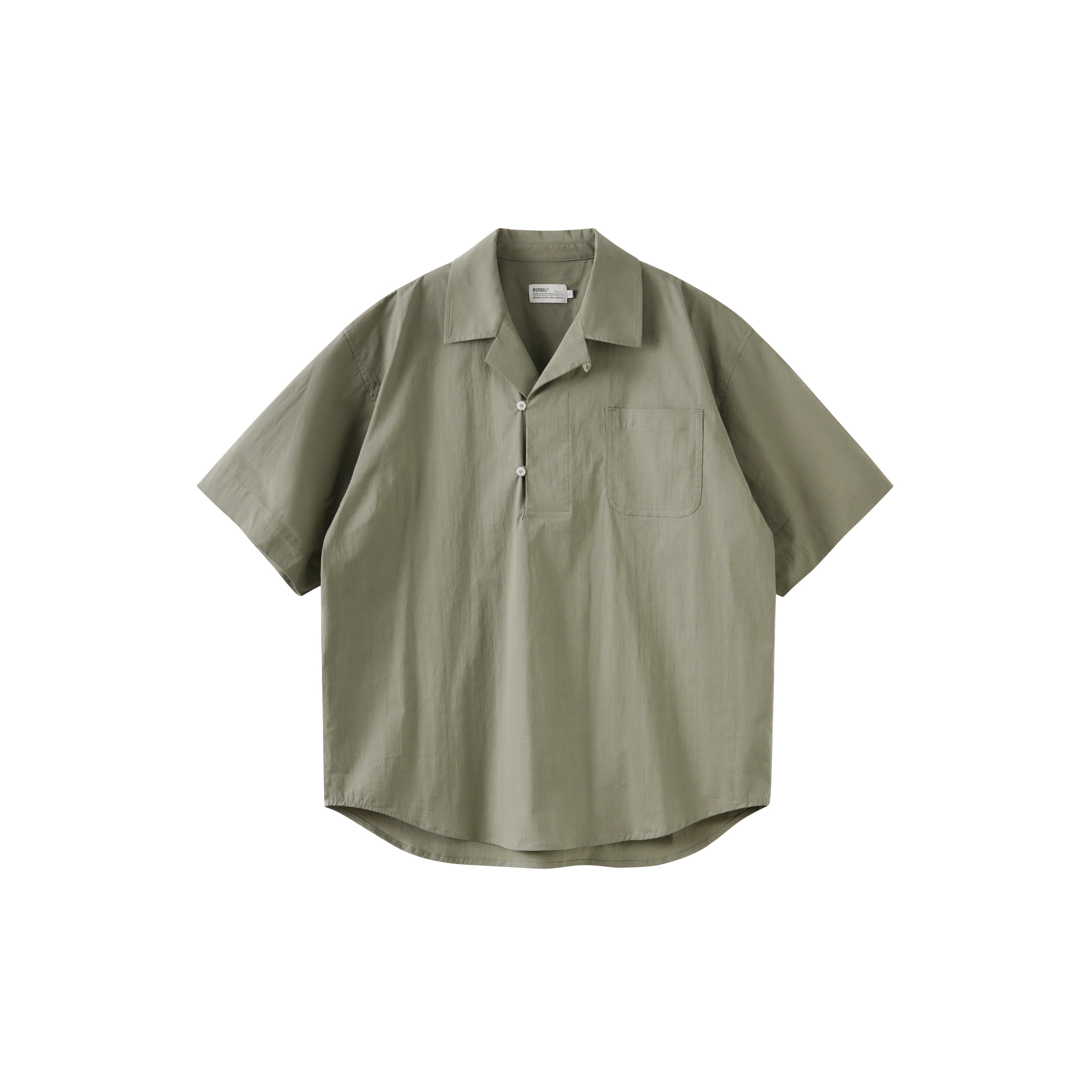 BUTTBILL 24SS Vintage half-open Japanese Shirt