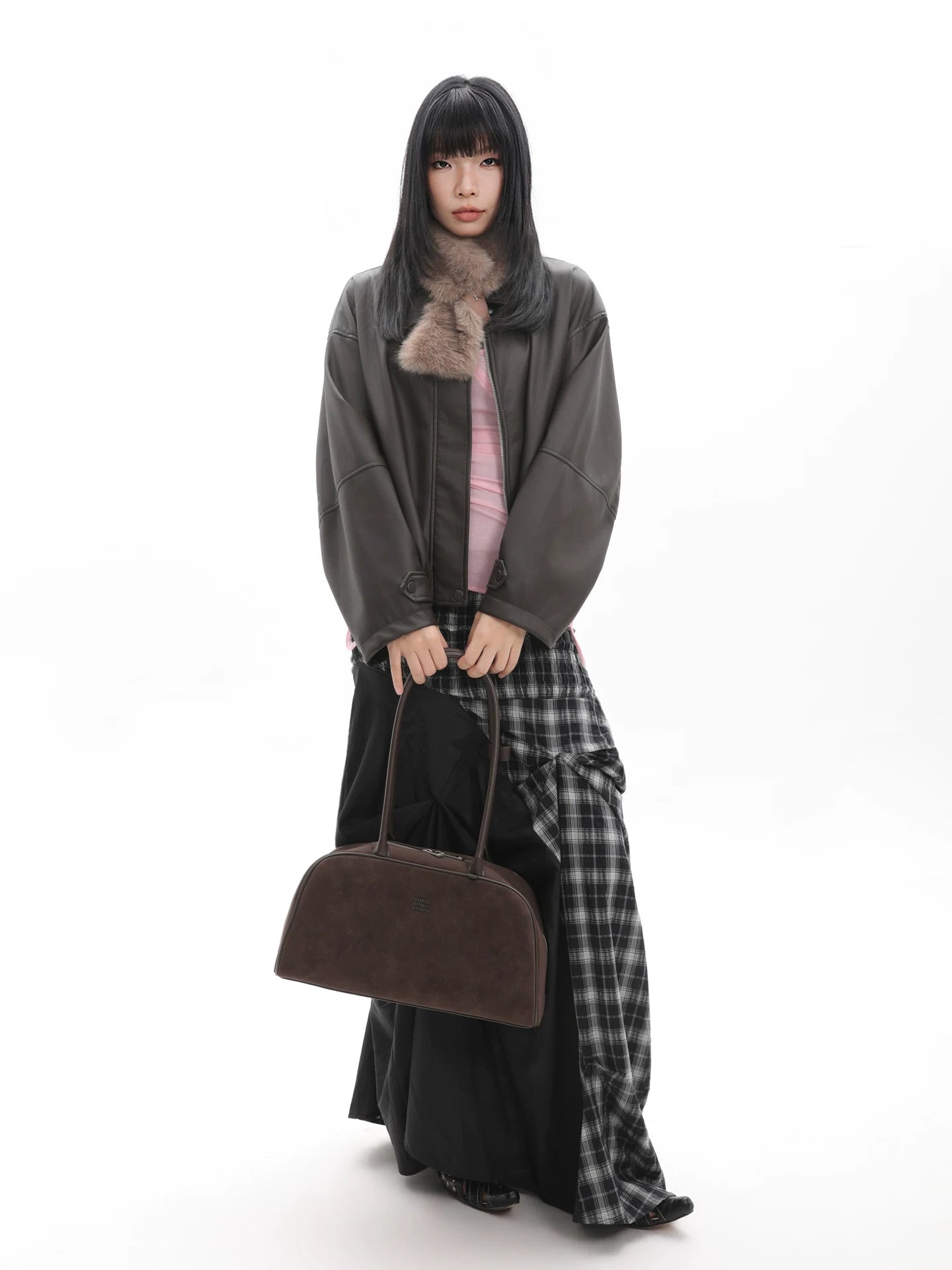 JANDRESS Suede Large Capacity Shoulder Bag