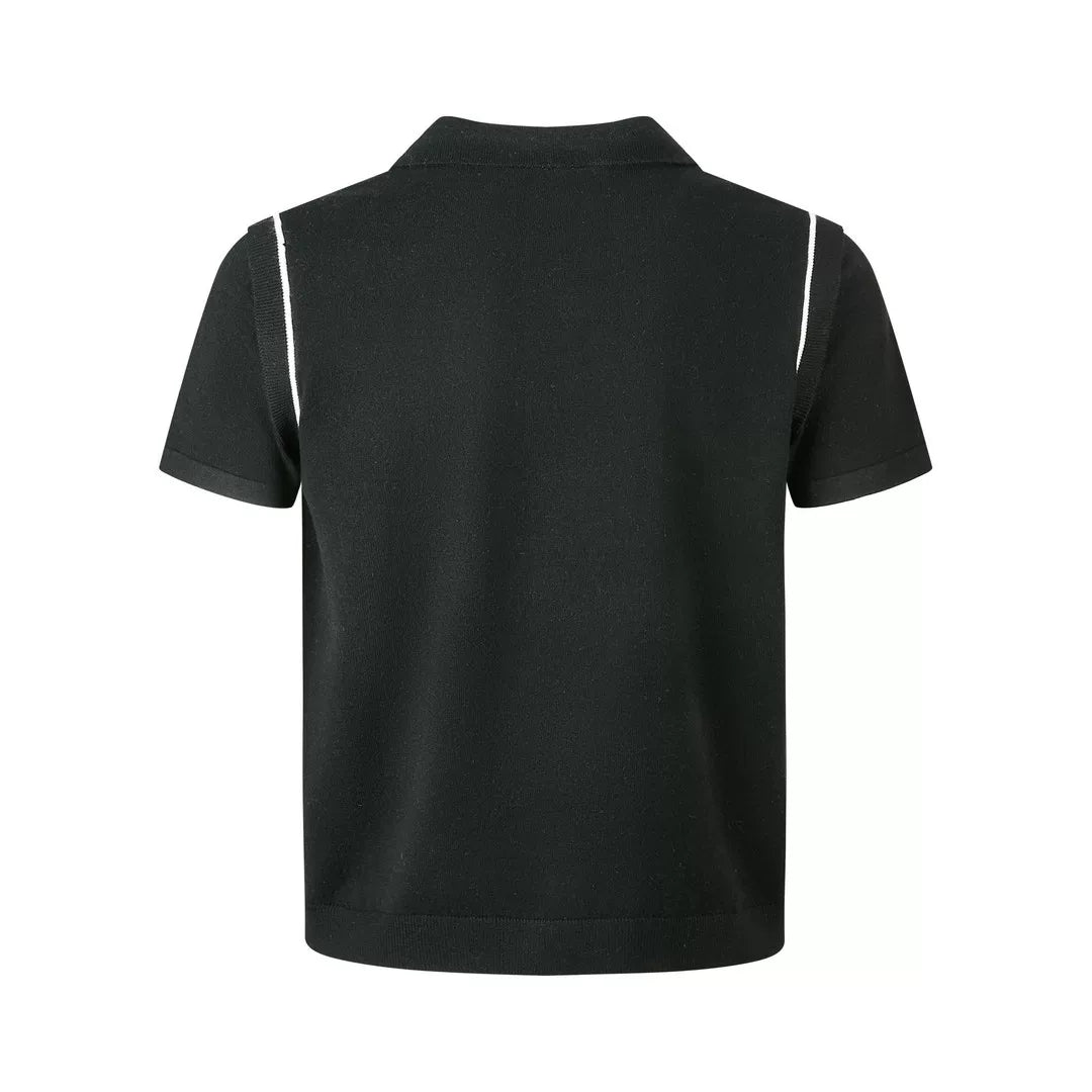 EME Retro Loose Lapel Tee
