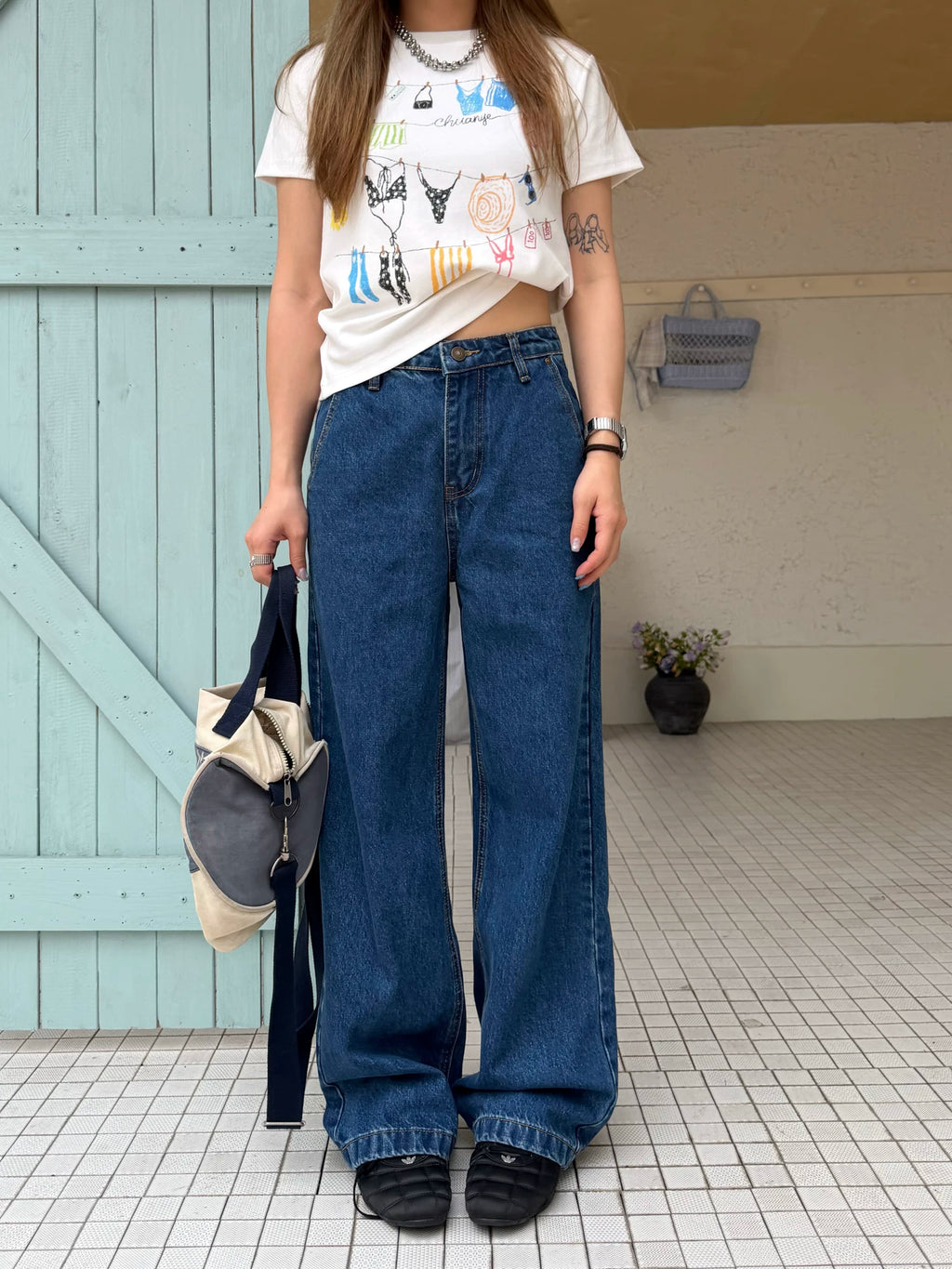CCYE Simple Narrow Versatile Jeans