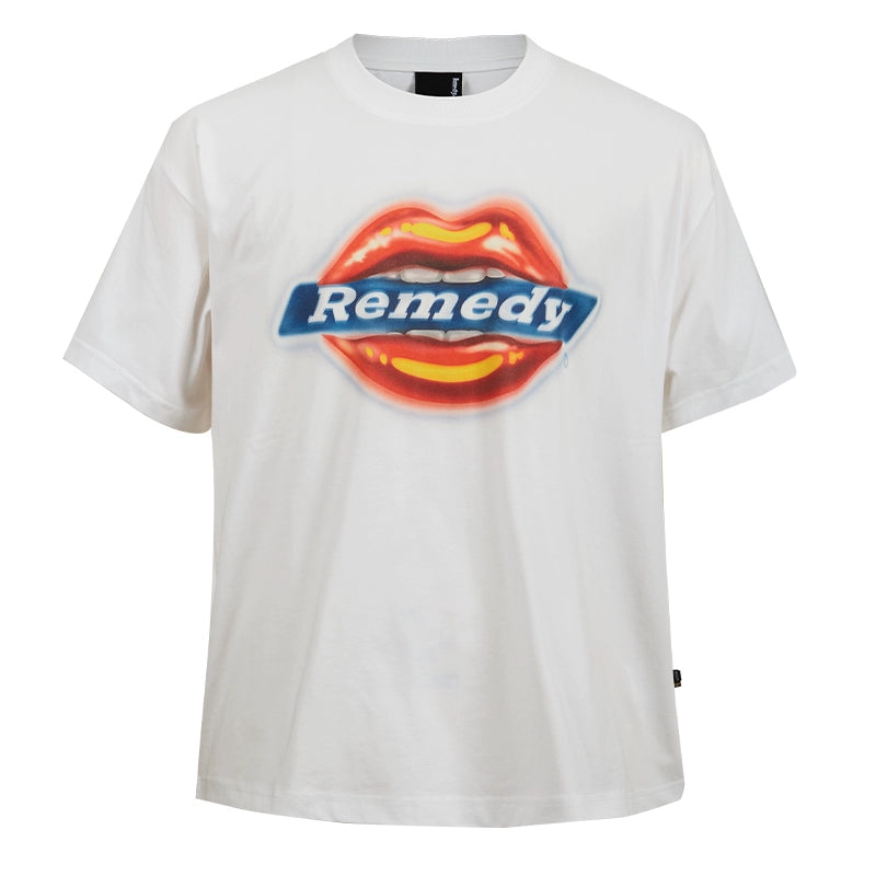 Remedy D-kiss Inkjet Lips Guochao Tee