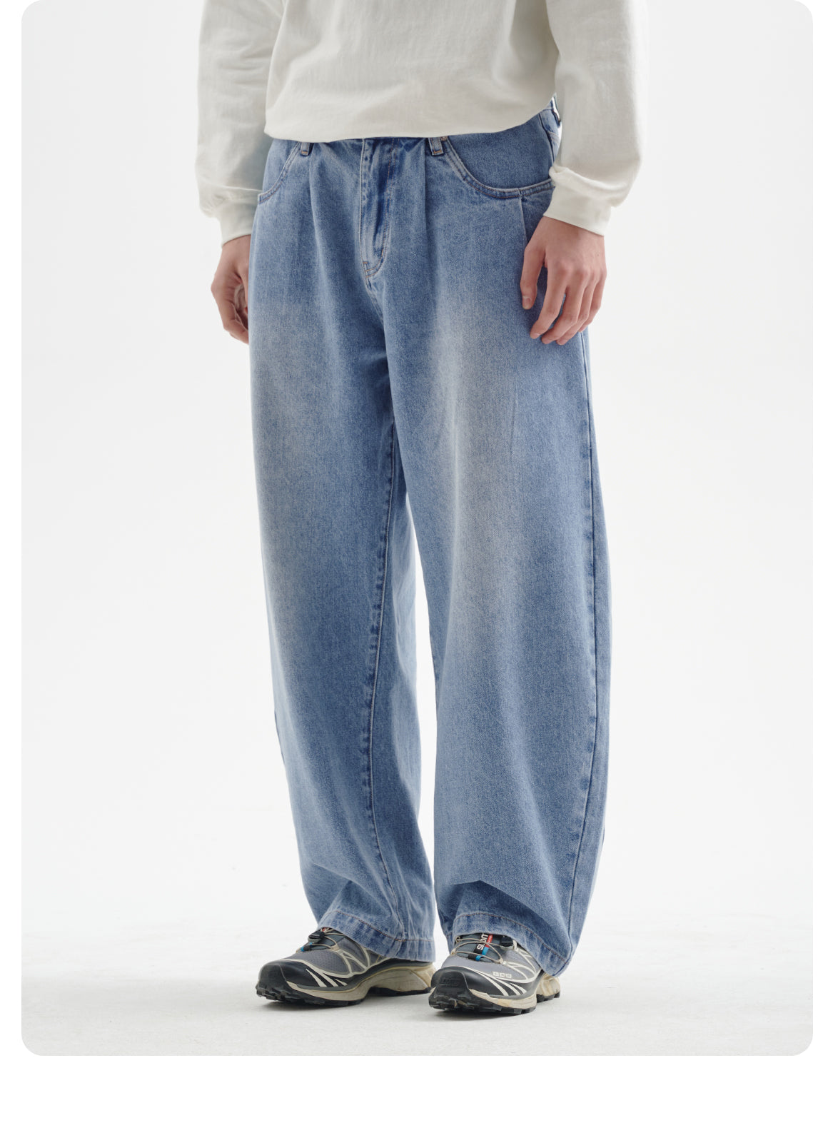 BUTTBILL 25SS puree heavy twill washed micro-cocoon jeans