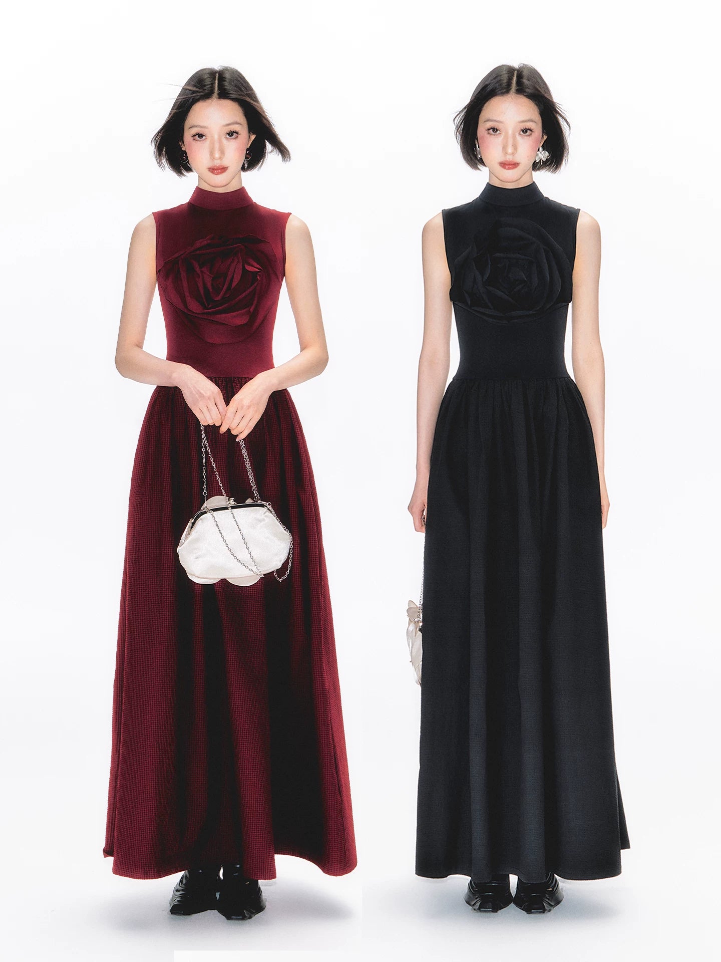 YEDM Rose Vest Skirt Long Skirt