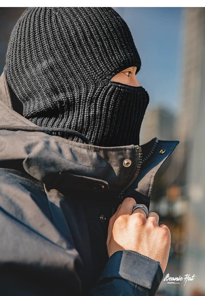 Madden Black Mask Knitted Windproof Hat