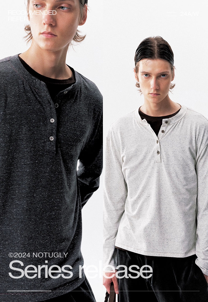 NOT UGLY Elastic Strike Line Slack Bottom Long Sleeve