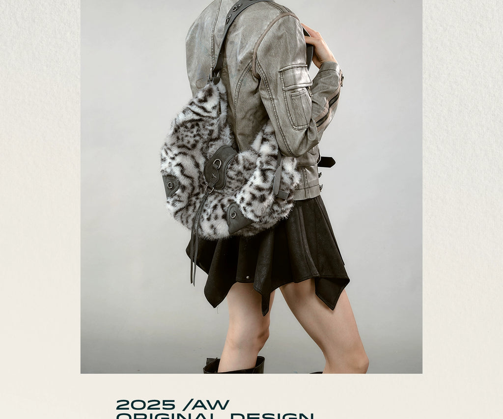 JACD Lazy Wind Mao Mao Shoulder Crossbody Bag