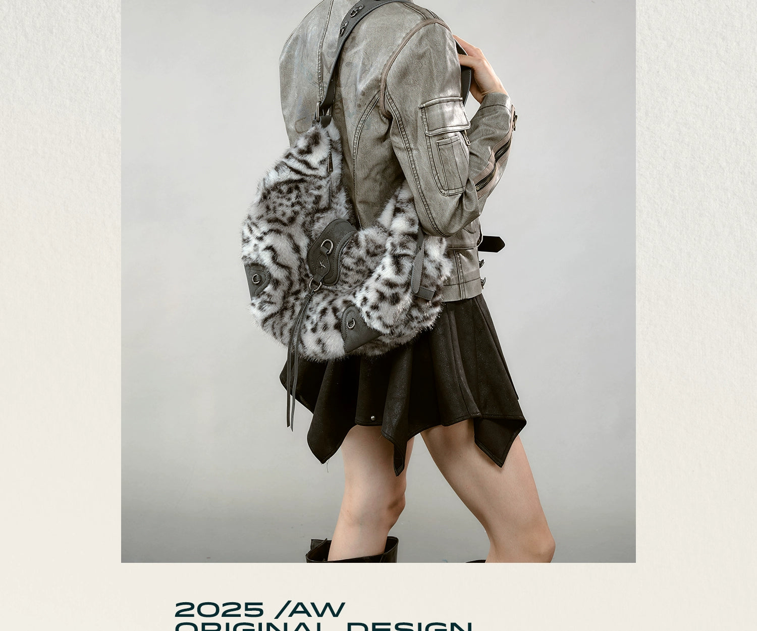 JACD Lazy Wind Mao Mao Shoulder Crossbody Bag