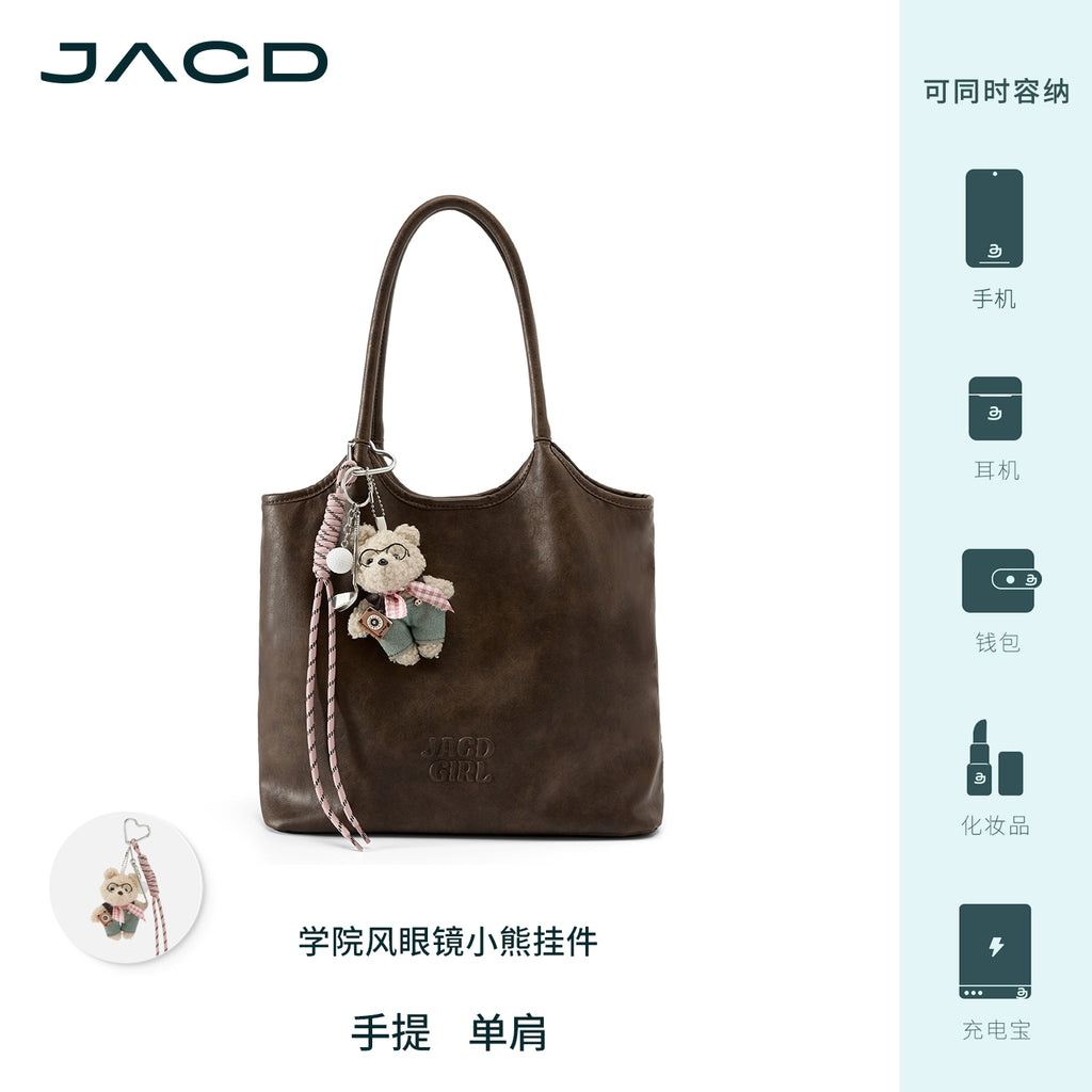 JACD College Vintage Shoulder Tote Bag