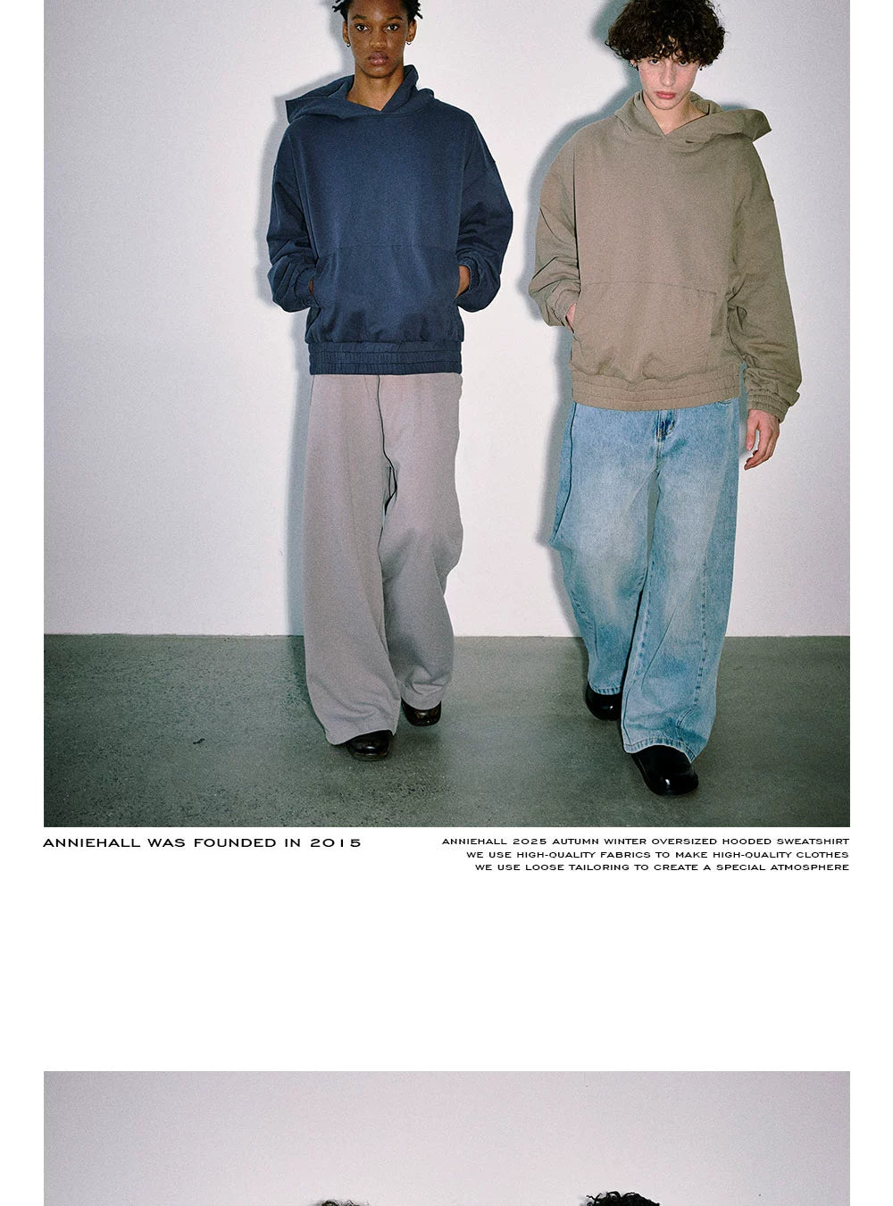 Anniehall Casual Silhouette Hoodie