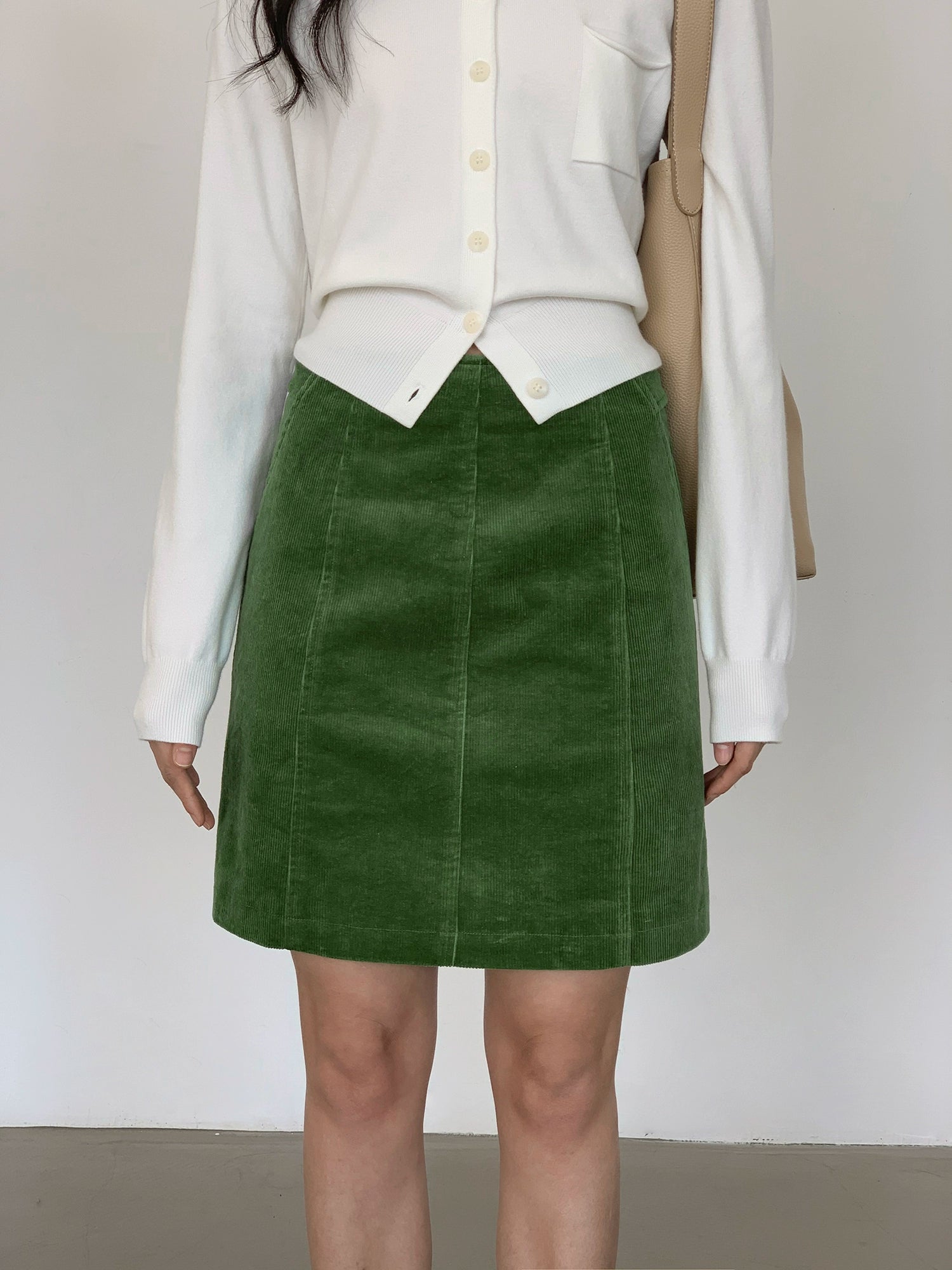 EIGHTHMONTH Casual Corduroy Skirt