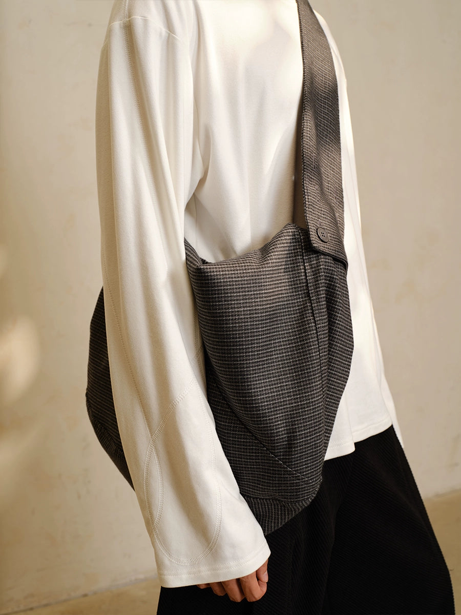 JCAESAR HOBO BAG Plaid Stray Oblique Span Bag