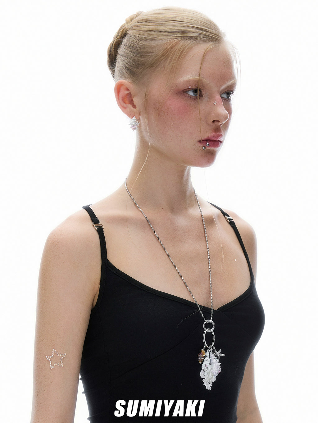 SUMIYAKI Conch Fishtail Keychain Necklace