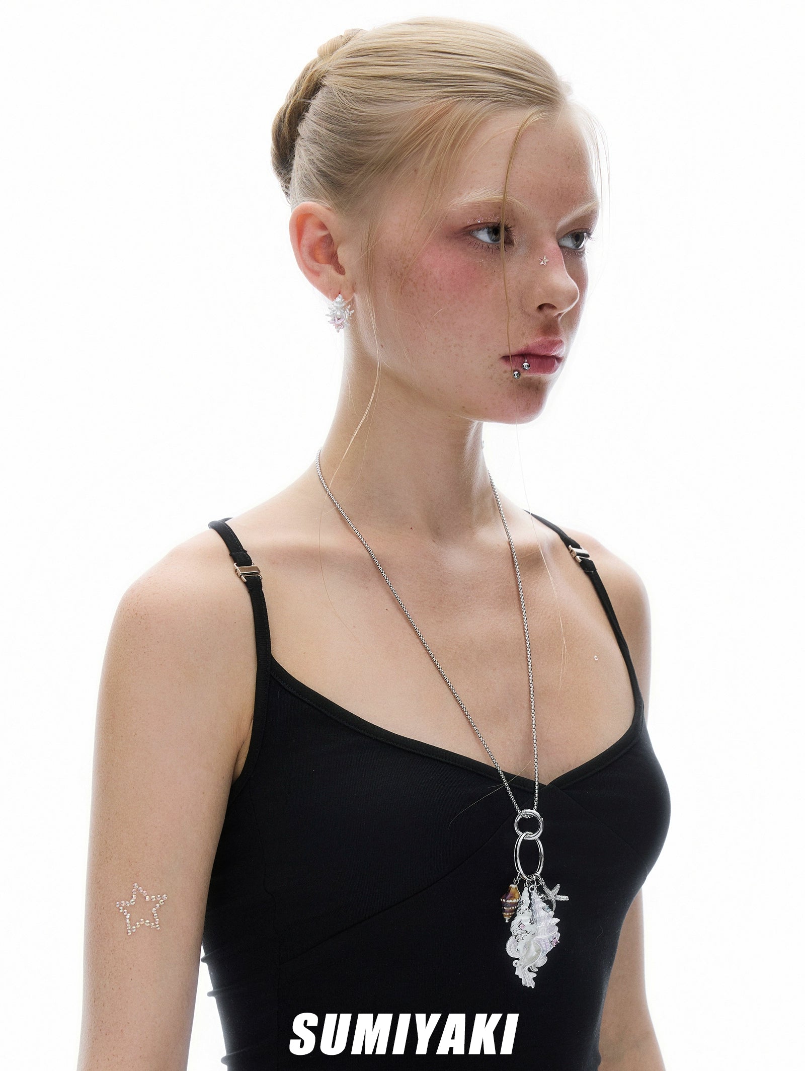 SUMIYAKI Conch Fishtail Keychain Necklace