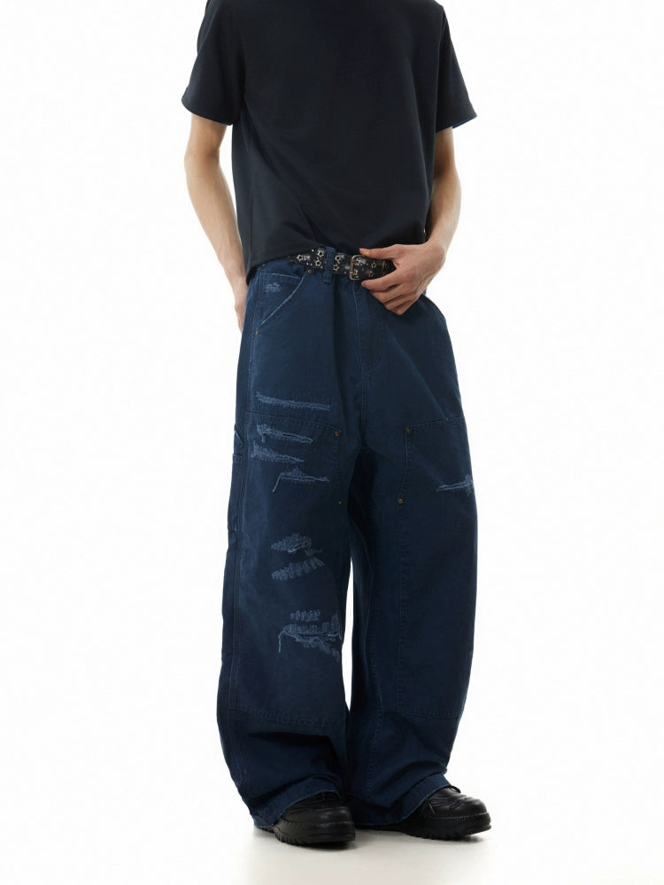 BTSG Vintage Straight Loose Wide Leg Casual Pants