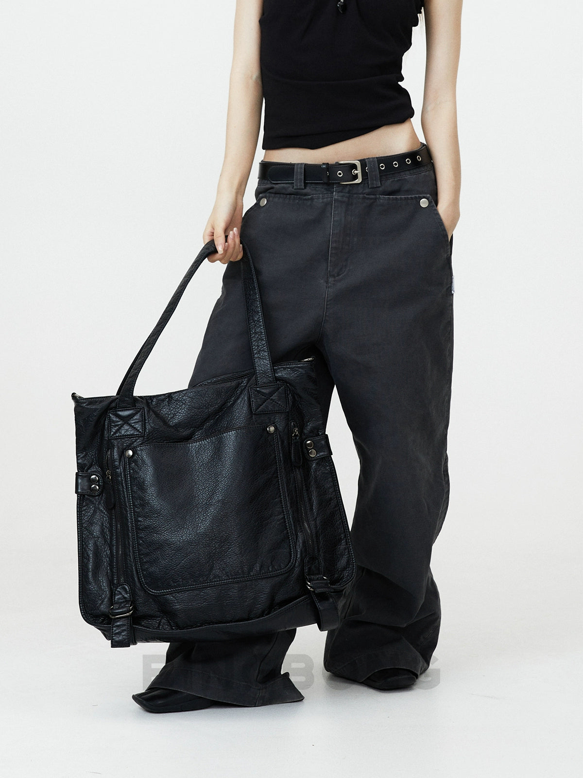 BINGBONG Large Capacity Shoulder Bag Y2k Messenger Bag