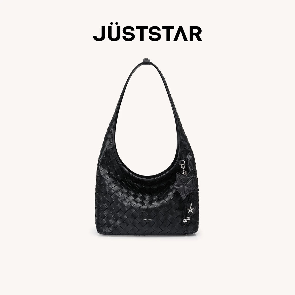 JUST STAR Large-capacity Lazy Vacation Woven Bag