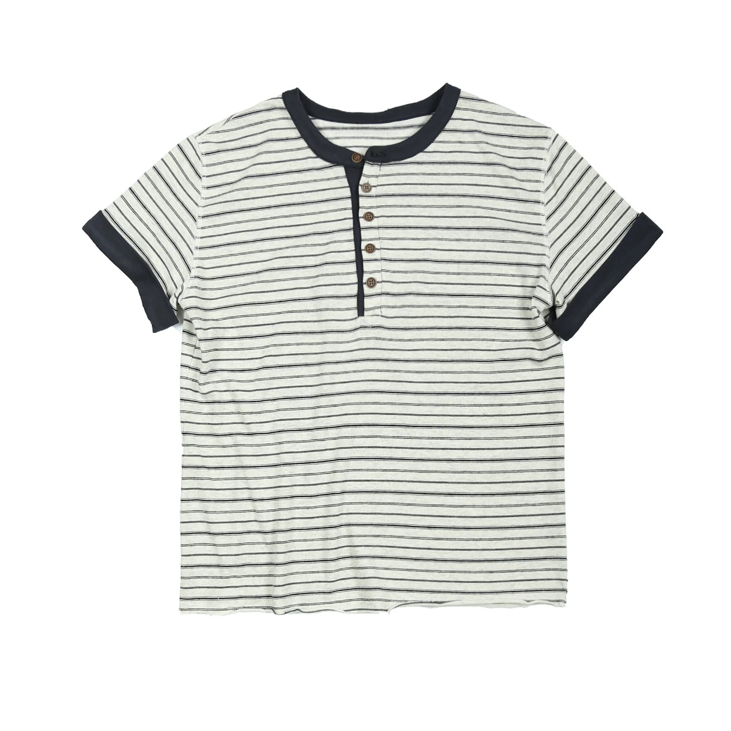 TREclub Vintage Contrast Striped Versatile Tee