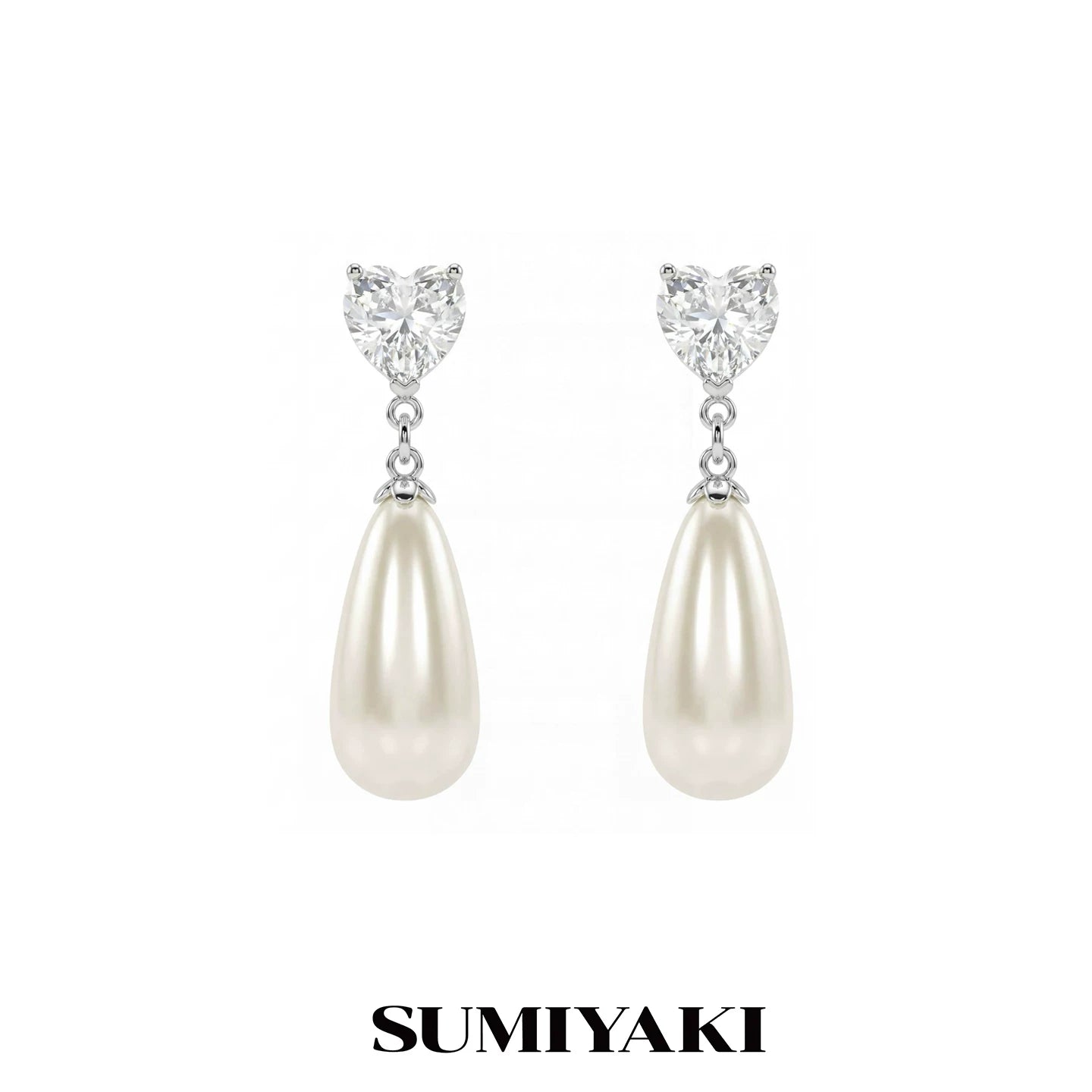 SUMIYAKI Water Drop Broken Pearl Earrings