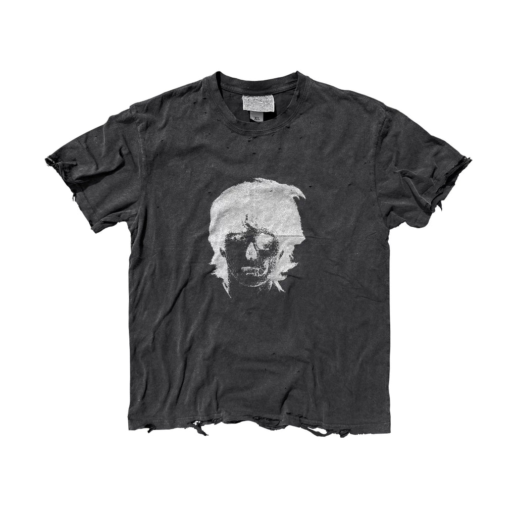 SHIBU Retro Personality Pixel Wind Round Neck Tee
