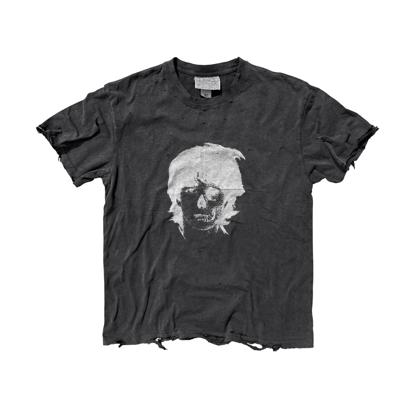 SHIBU Retro Personality Pixel Wind Round Neck Tee