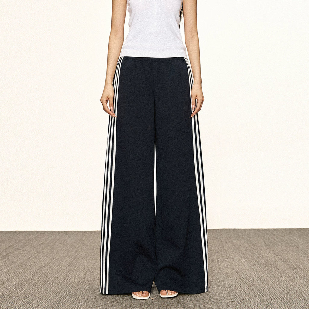 Cherry Melody | 420g Heavyweight Vintage Side Stripe Track Pants