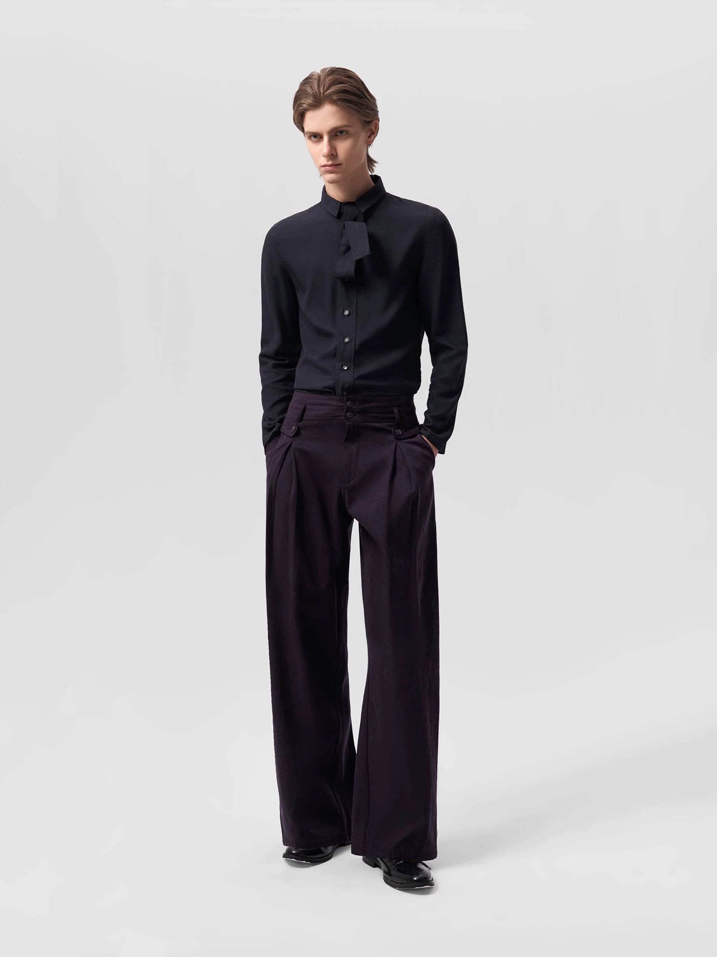 Slight Vogue Pleated Versatile Casual Pants