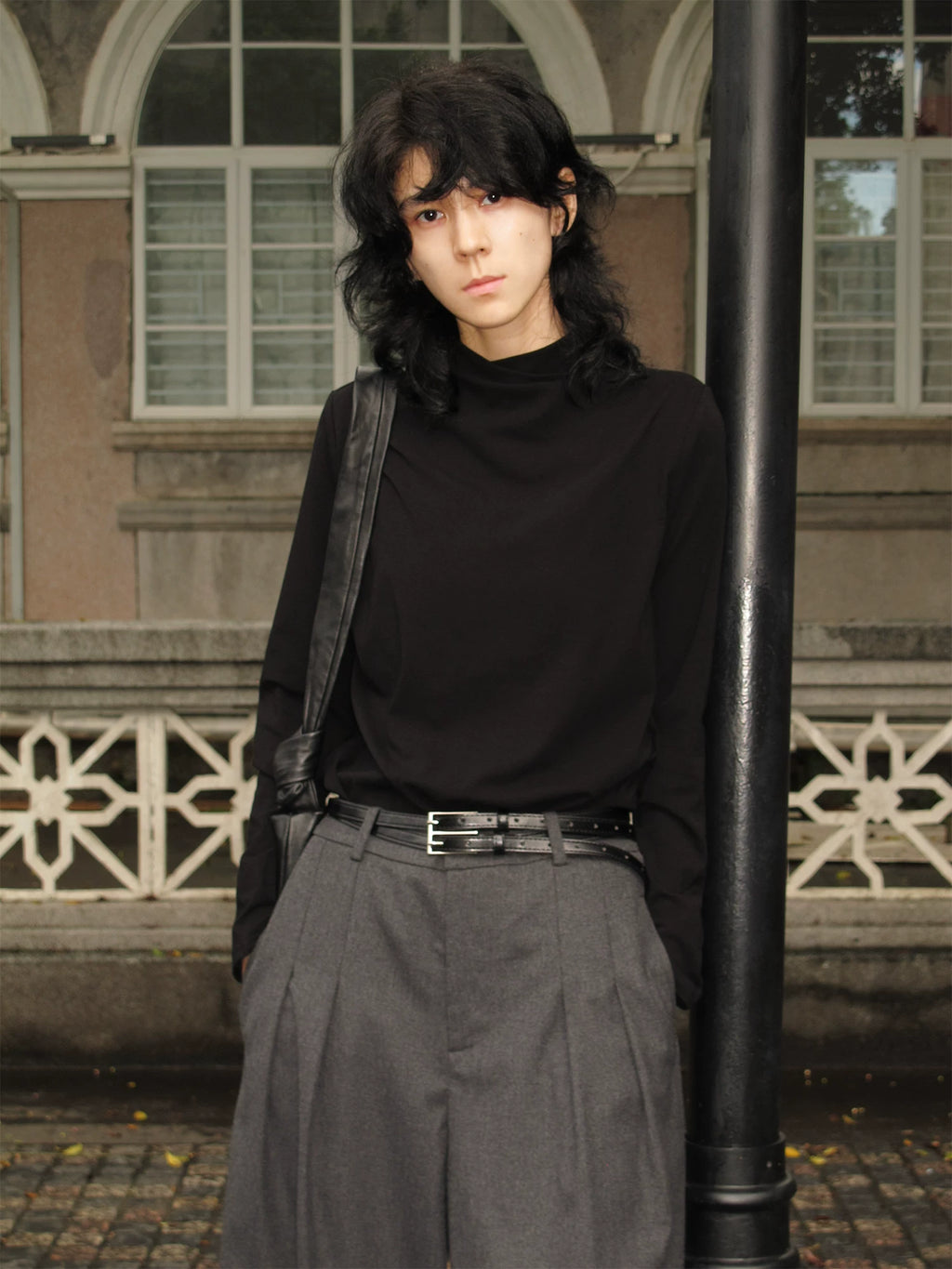 Sameuoo Casual Slim Fit Front Shoulder Long Sleeves
