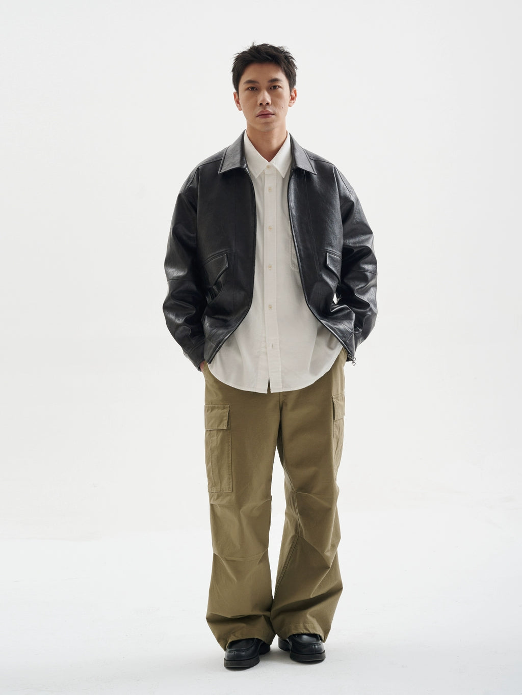 BUTTBILL Bamboo Cotton Leavened Washed Japanese Commuter Pants