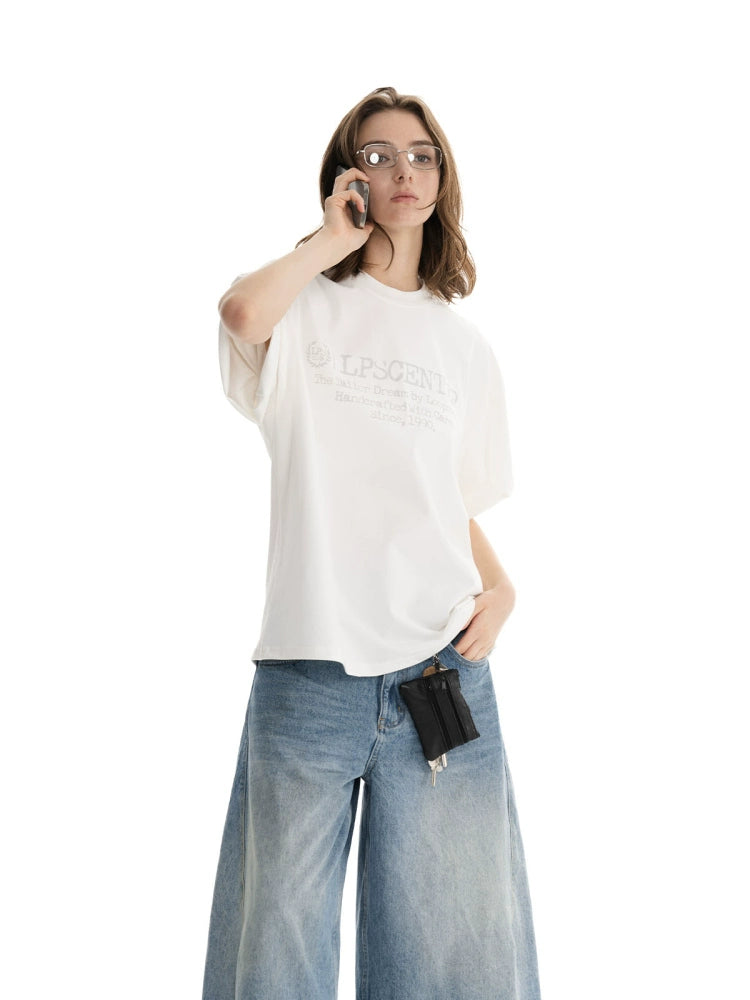 Loopsoon Badge Made Old Printed Retro Tee
