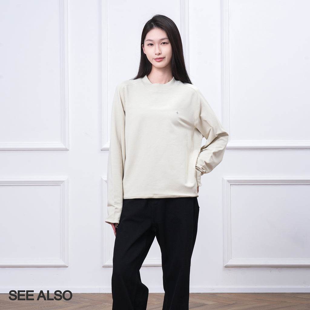 SEE ALSO "Star Series!" Polaris Modal custom fabric crew neck sweater SA062