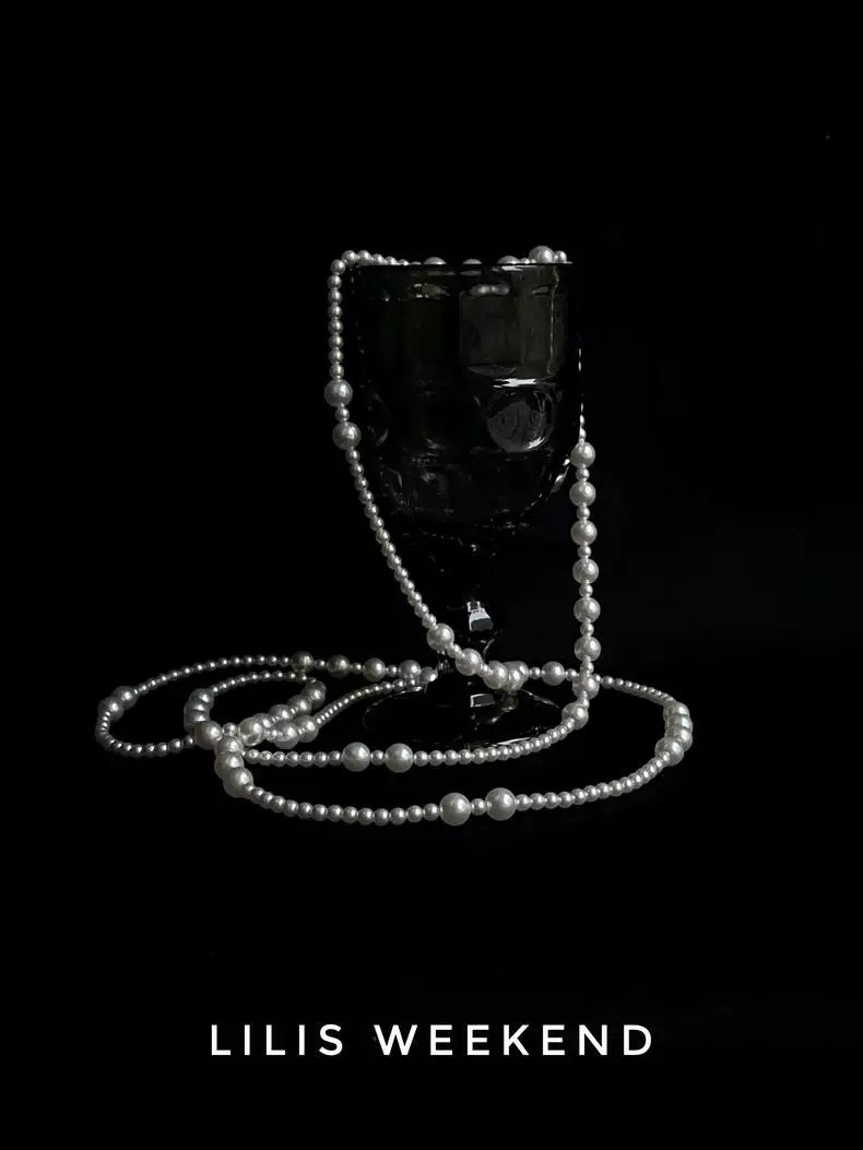 Lilis Weekend Retro Gradual Change Multi-layered Bead Necklace