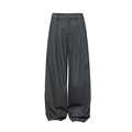 JCAESAR Herringbone Double-pleated Slacks