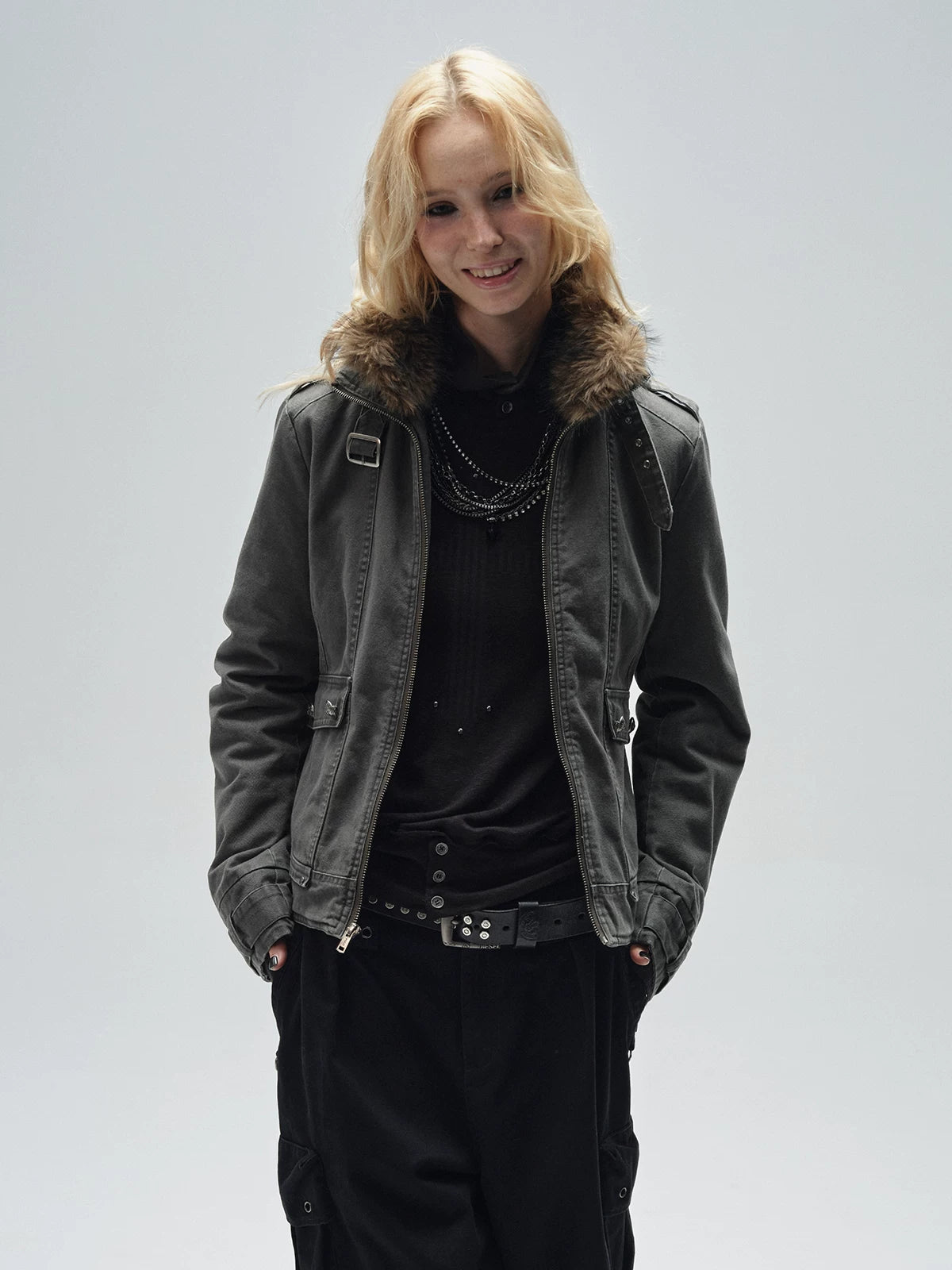 WearAndtear Turtleneck Rough Edge Hot Diamond Long Sleeve