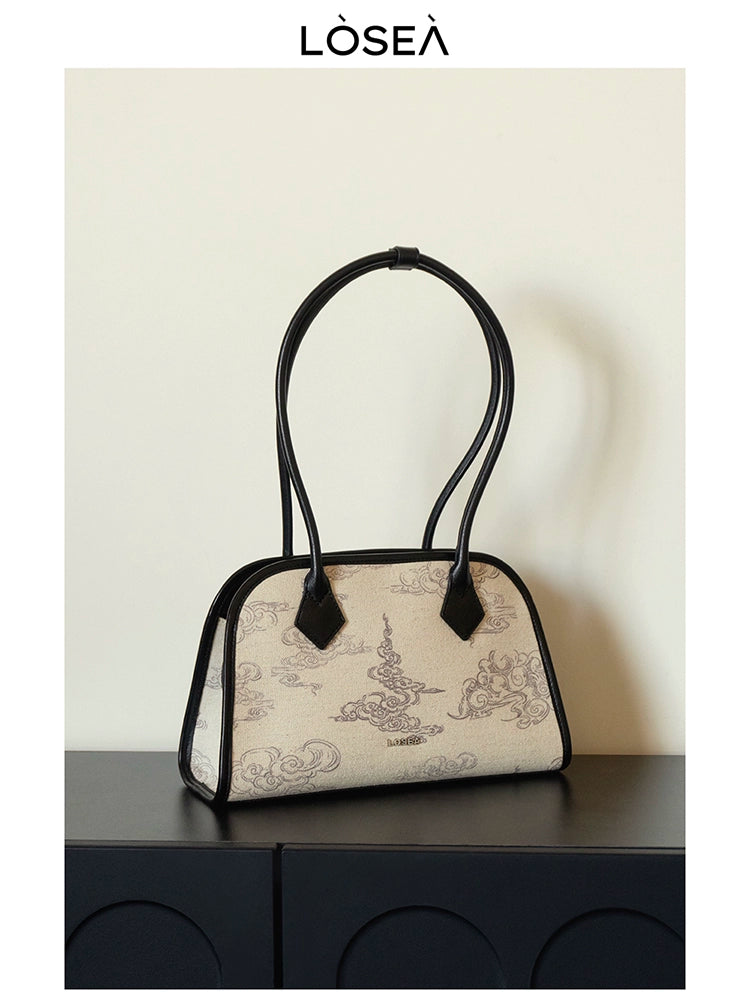LOSEA Xiangyun Pattern Pillow Shoulder Armpit Bag