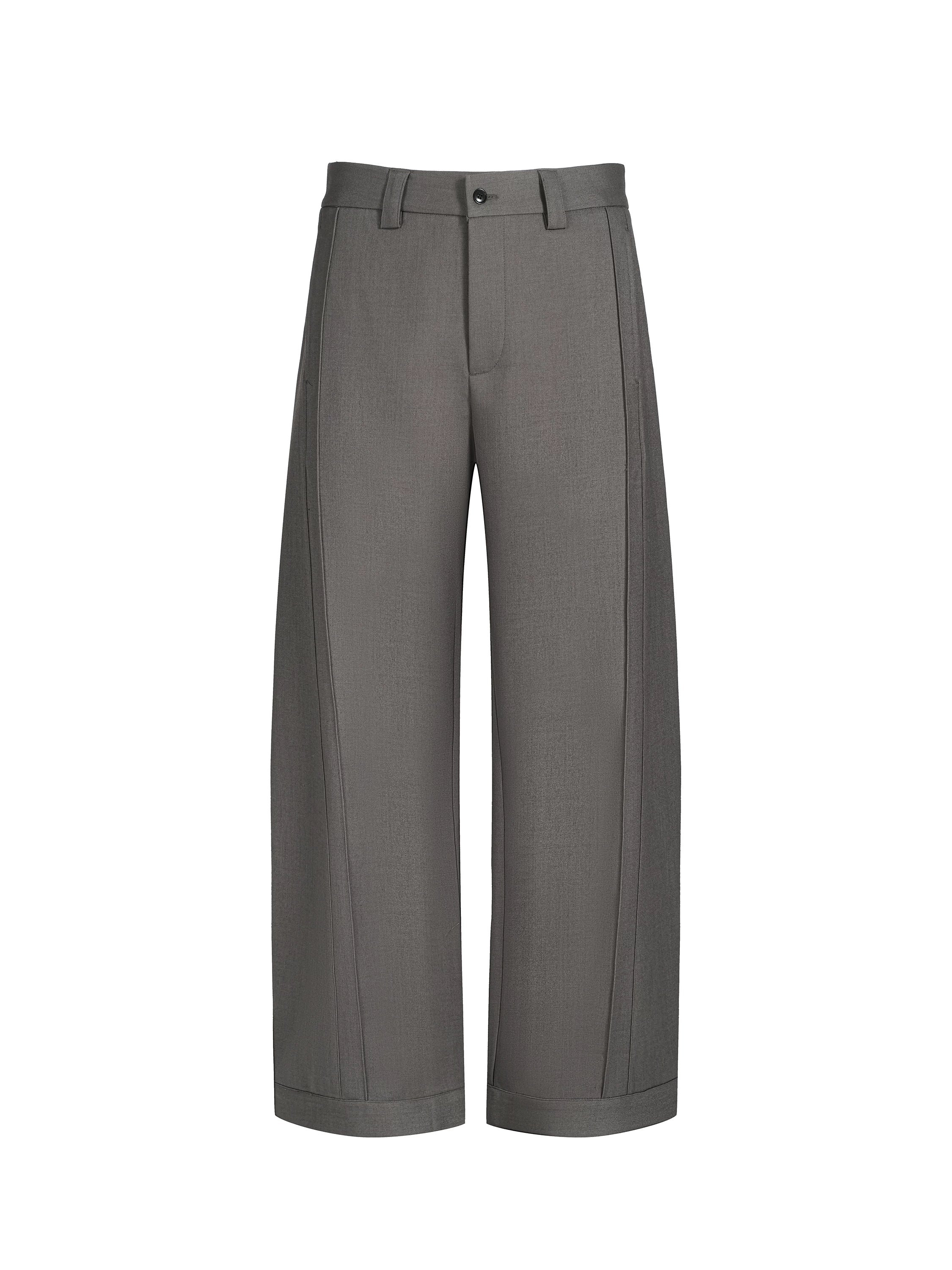 TERRAINCOGNITA Pinch Pleated Silhouette Casual Versatile Trousers