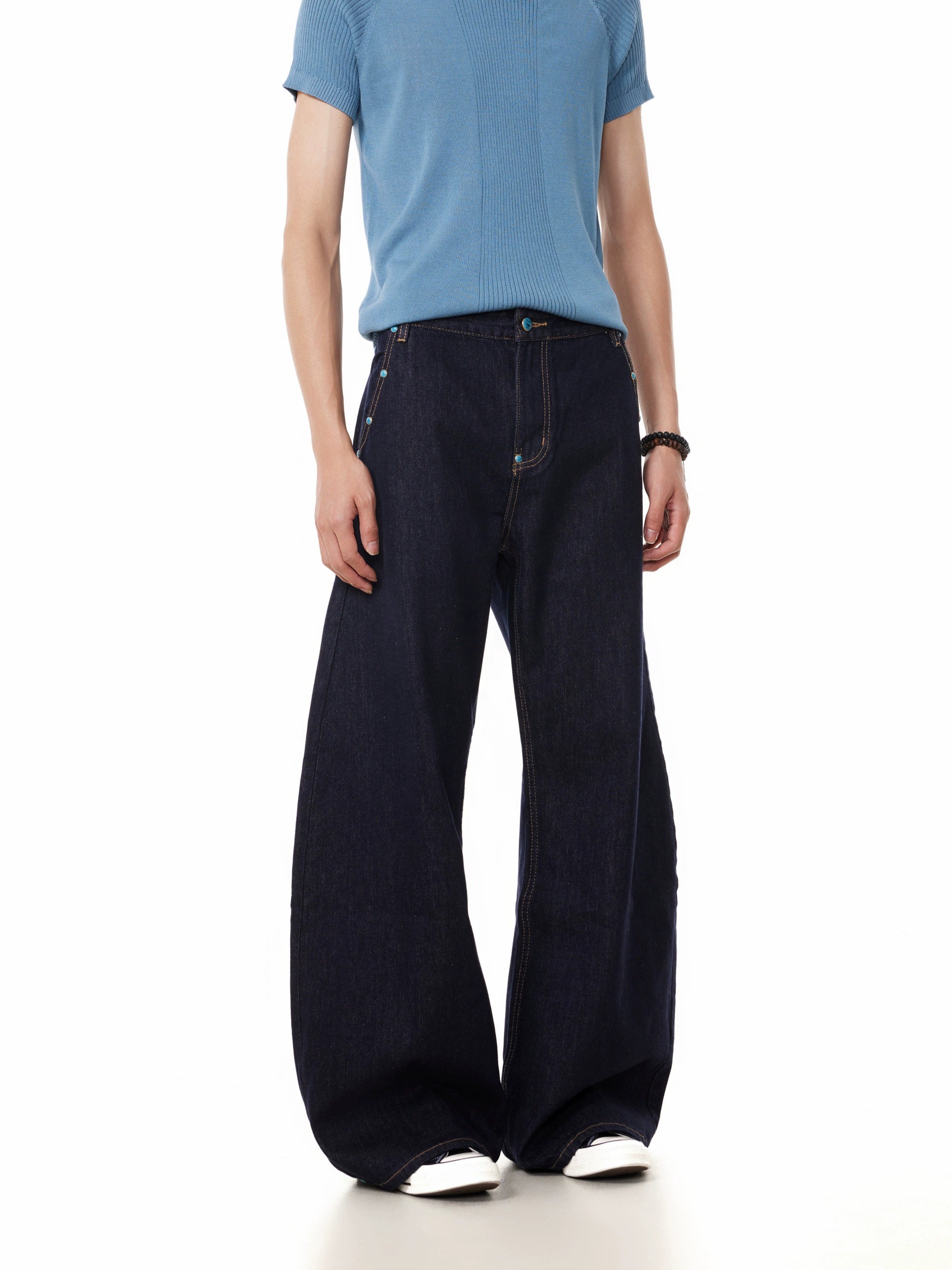 BTSG Casual Versatile Micro-pull Jeans