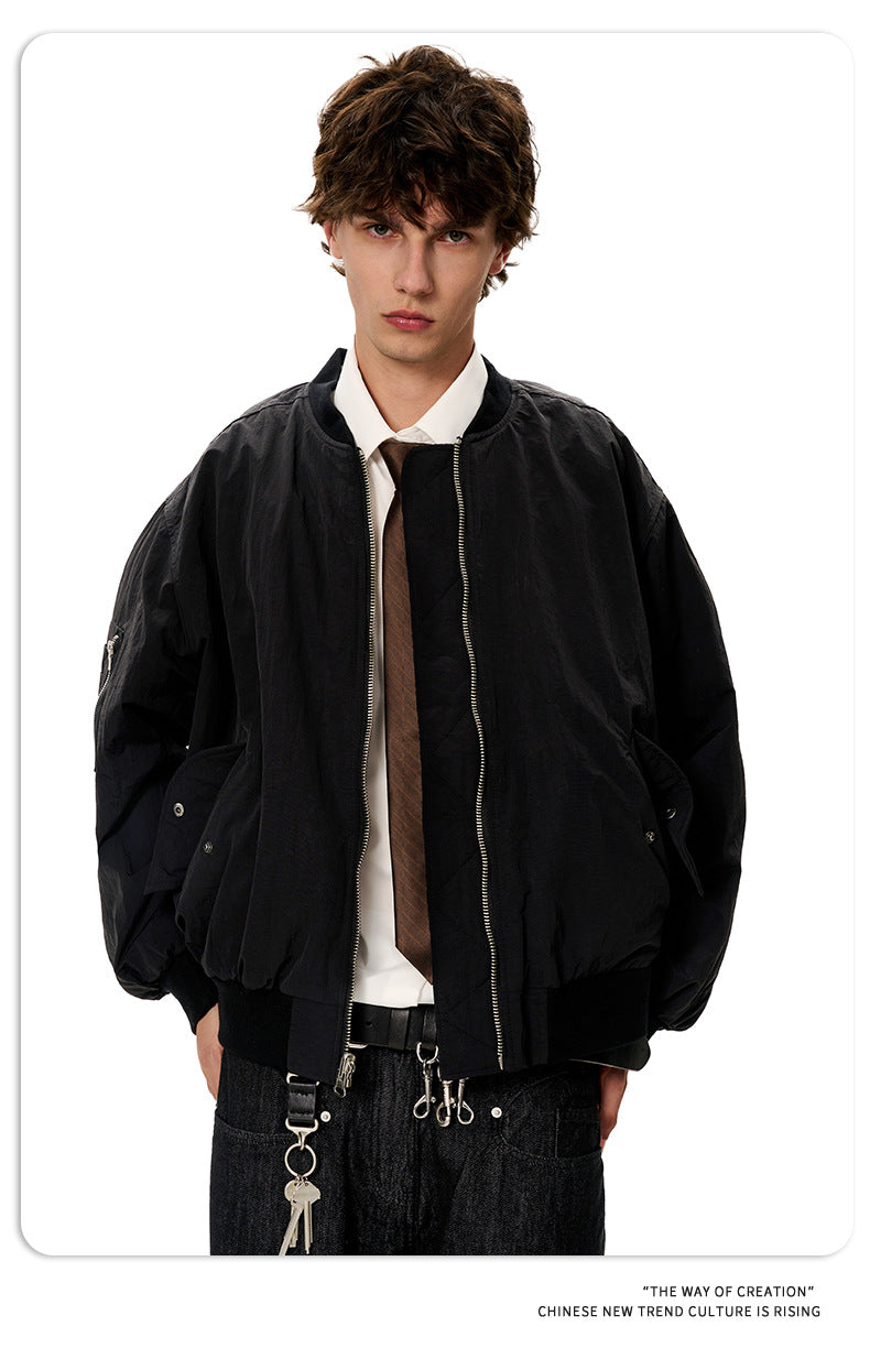 11KN Simple Plaid Loose Retro Casual Jacket