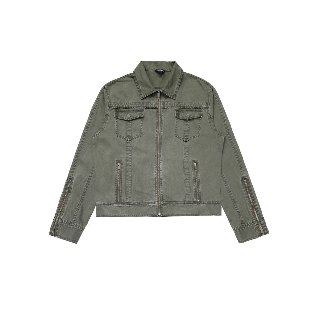 CHANYOOU Retro Old Deconstructed Denim Jacket
