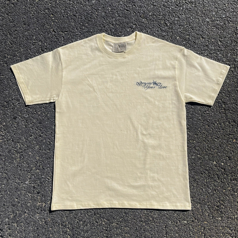 Wang Youbing Studio! Love 220g 100% Cotton Tee