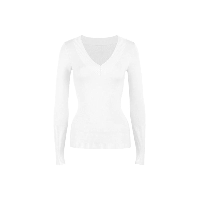 Audwyn Wool-blend V-neck Slim-knit Sweater