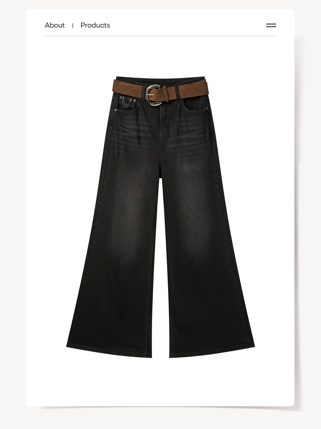 Cantonstory Vintage Booth High-waisted Jeans
