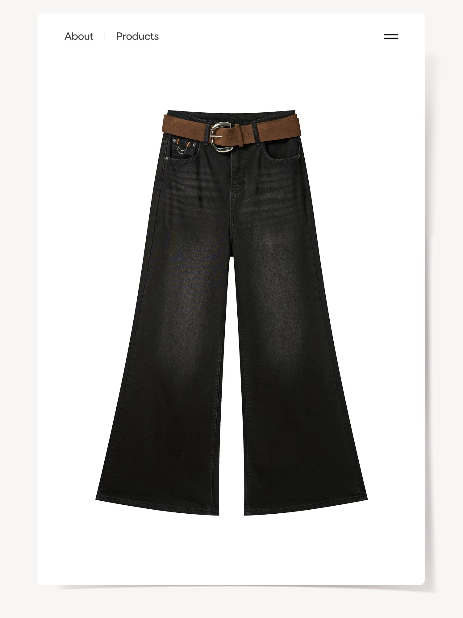 Cantonstory Vintage Booth High-waisted Jeans