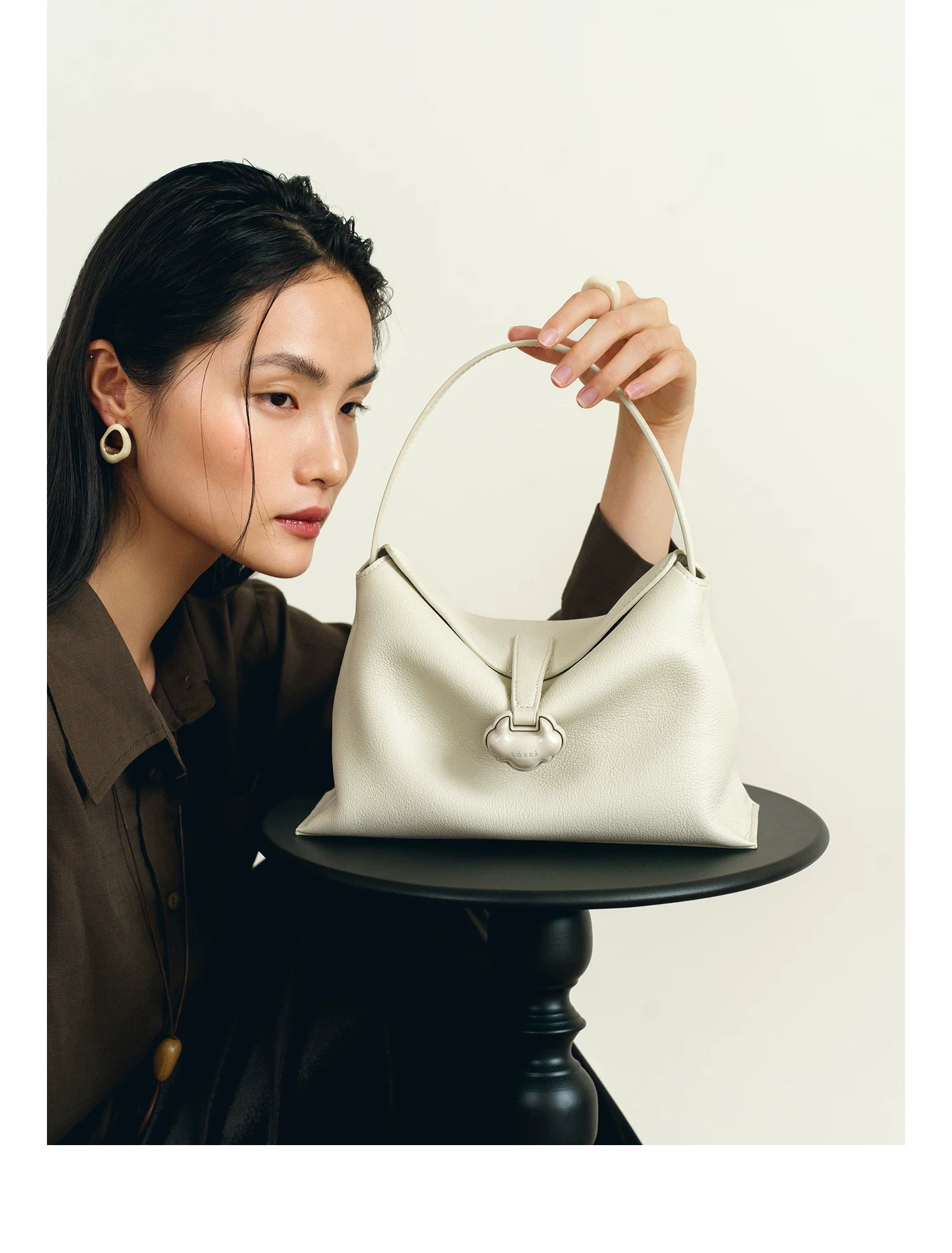 LOSEA First-layer Cowhide Shoulder Bag