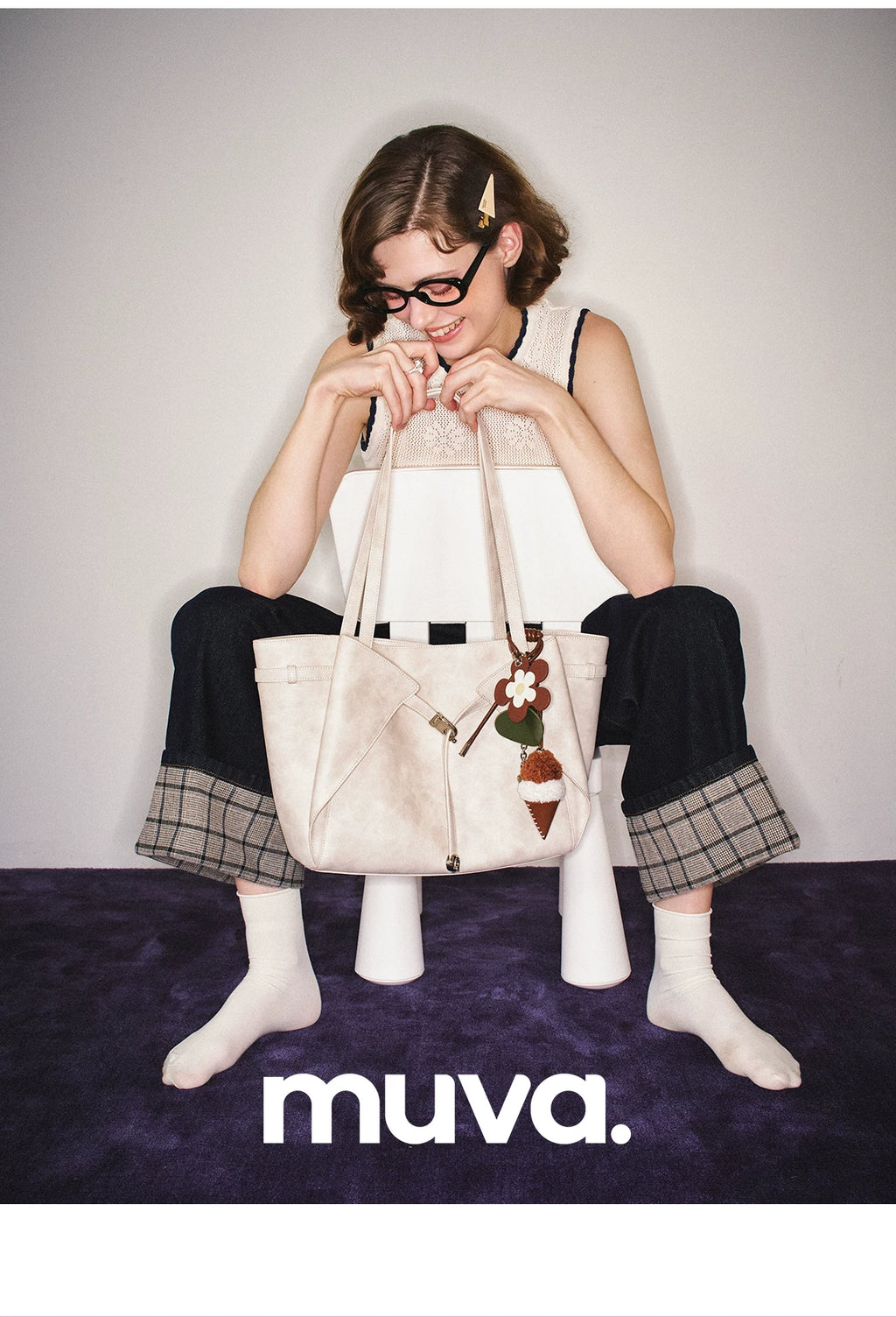 Muva Retro Versatile Large Capacity Tote Bag