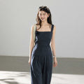TYANG Three-dimensional Flower Suspender Casual Pants Set