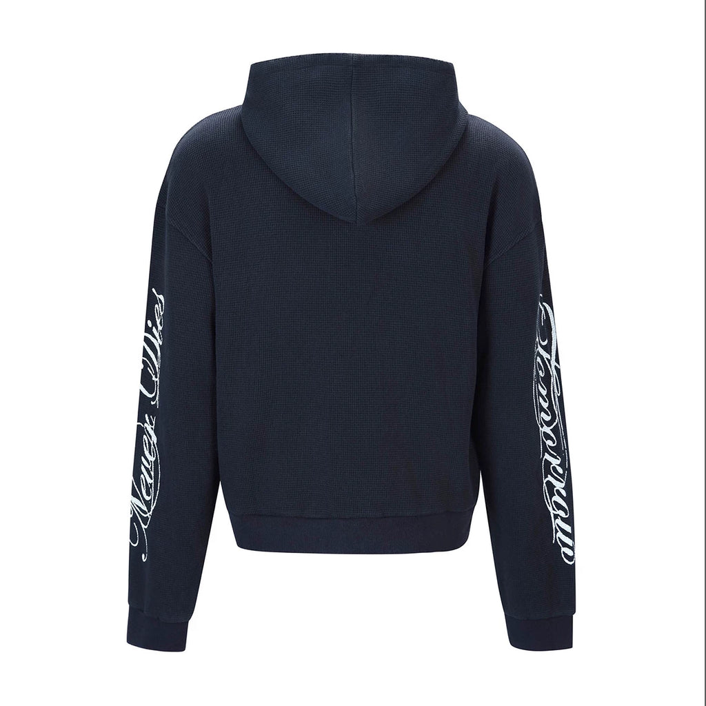 FTS Waffle Old Print Hooded Sweater Jacket