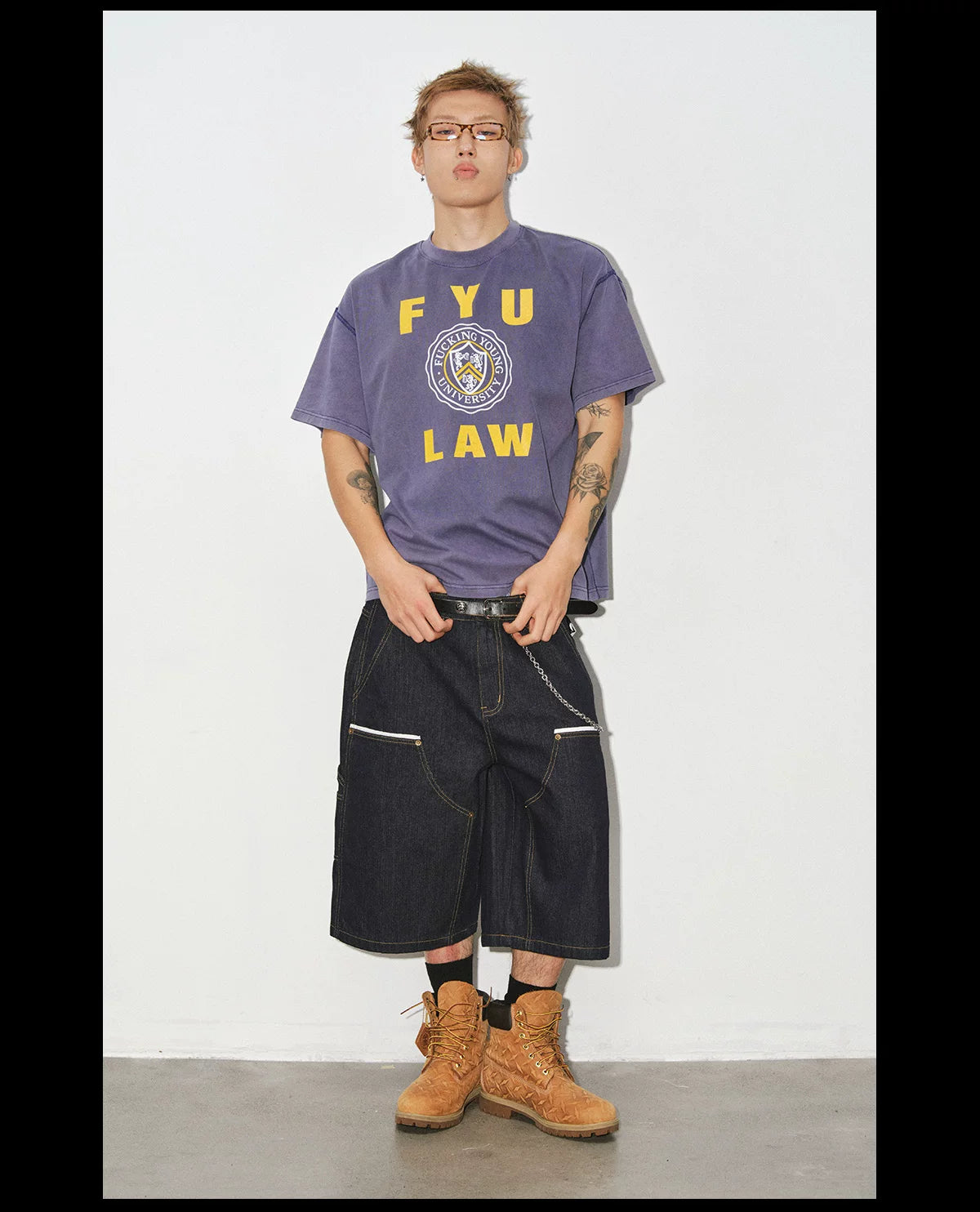 NOVACAM Retro Creative Print Loose Tee