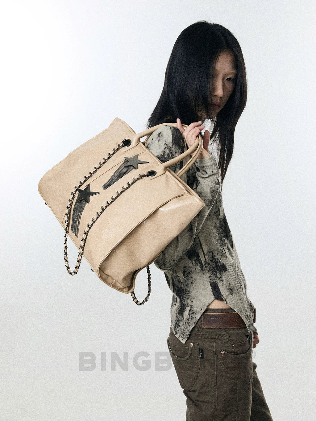 BINGBONG Large Capacity Cool Spicy Tote Bag