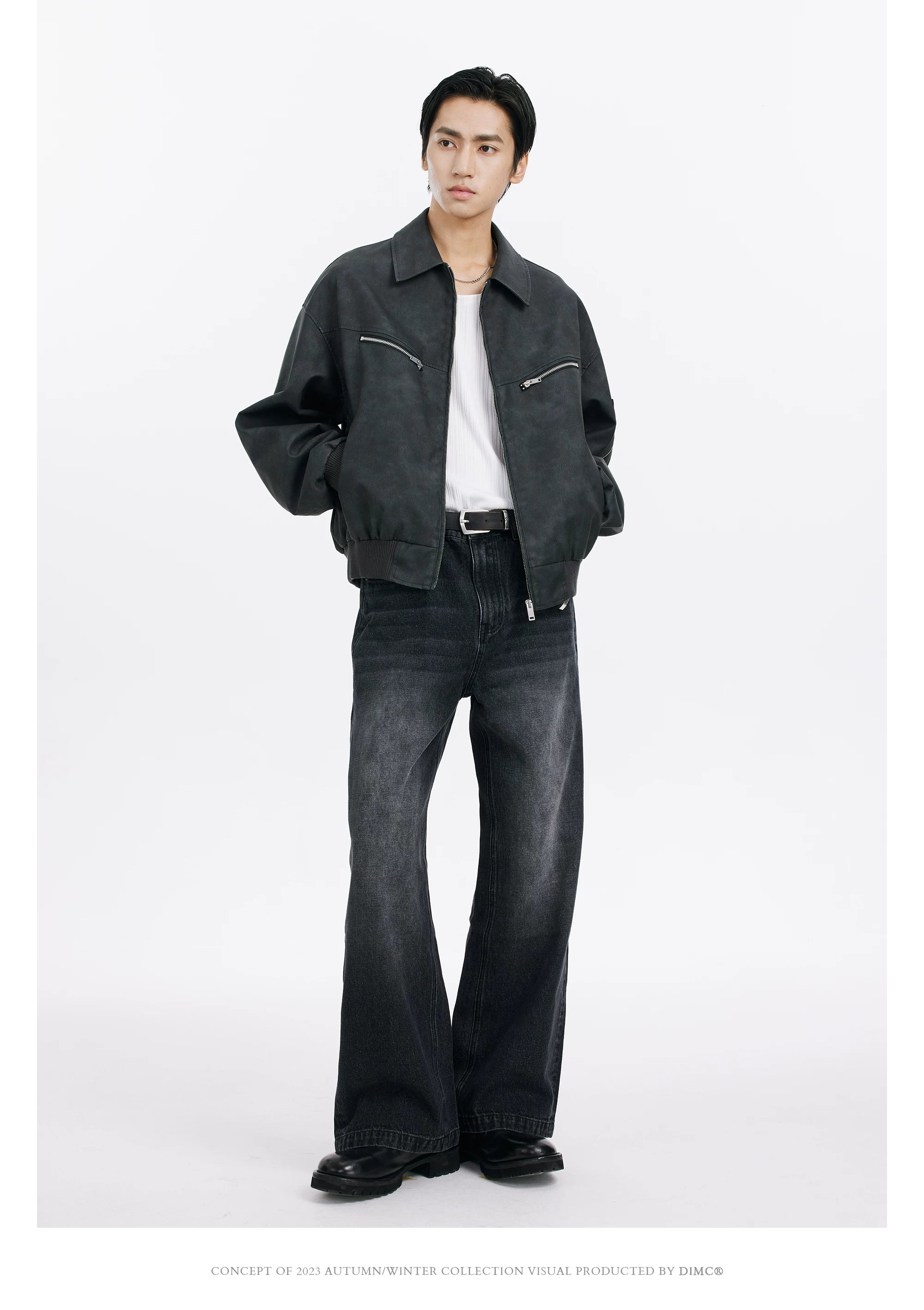 DIMC Vintage Loose Straight Casual Jeans